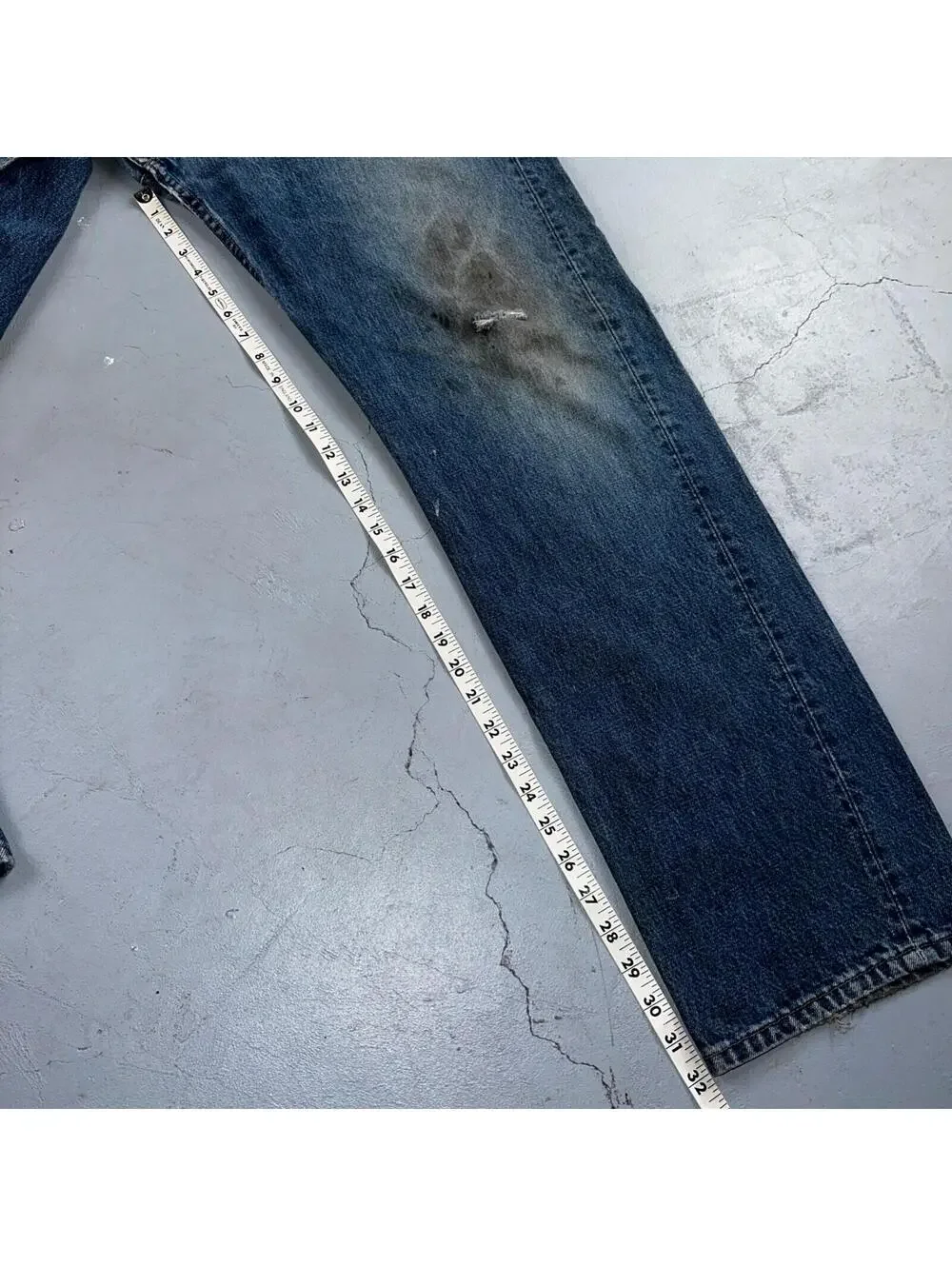 Levis 501 Vintage 90s USA XX Straight Leg Jeans Blue Light Wash 38x34 Act 36x32